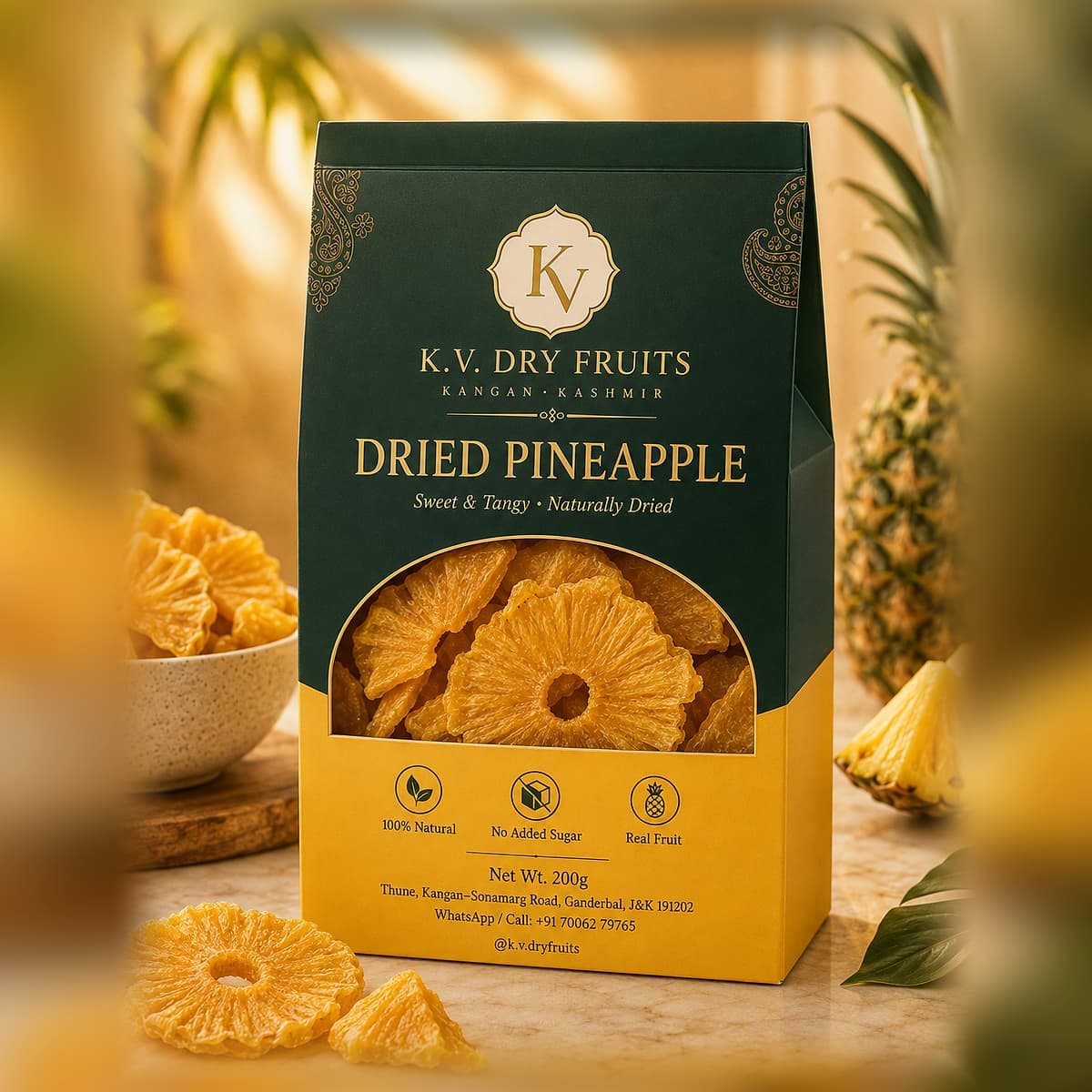 Dried Pineapple — Ananas