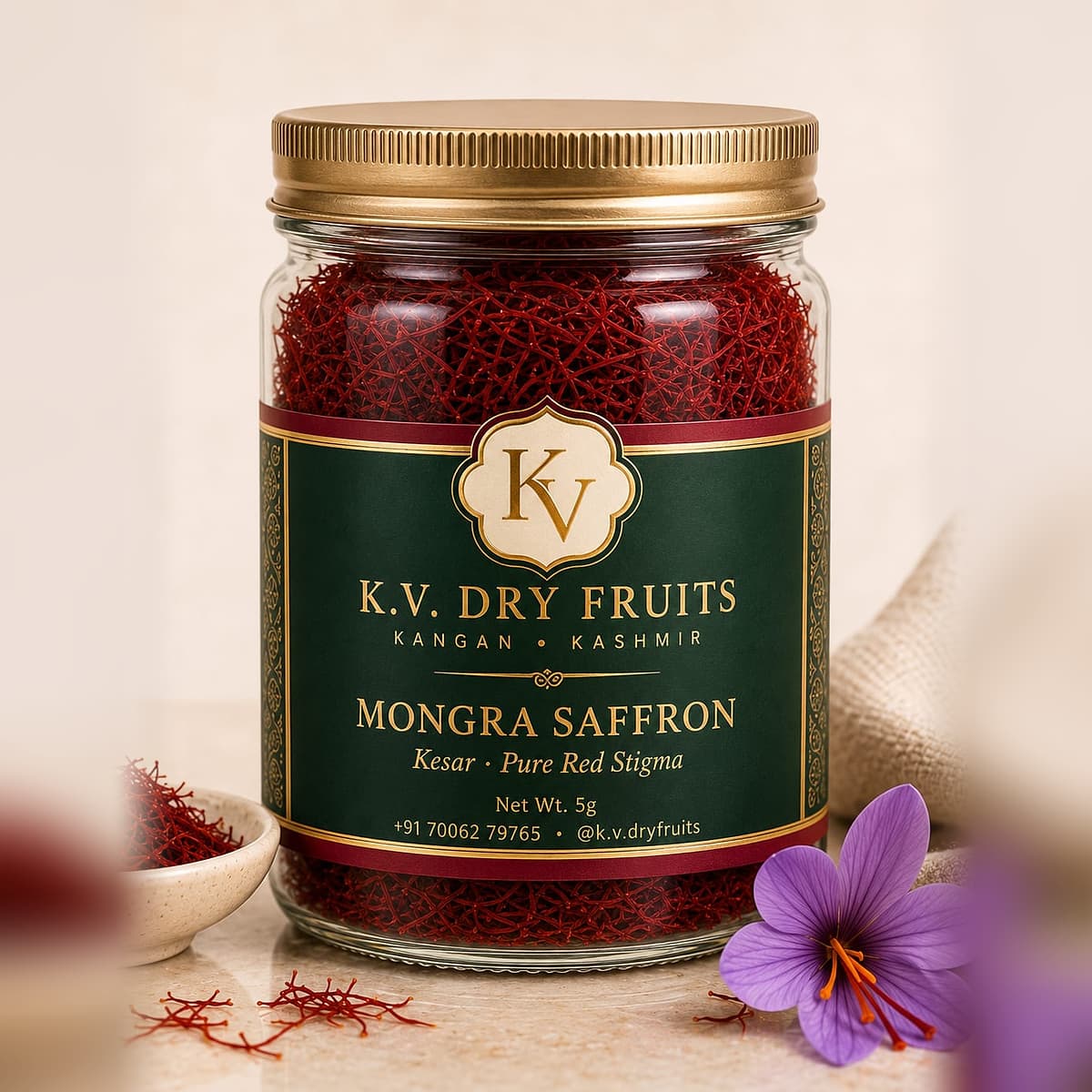 Mongra Saffron — Kesar / Zafran
