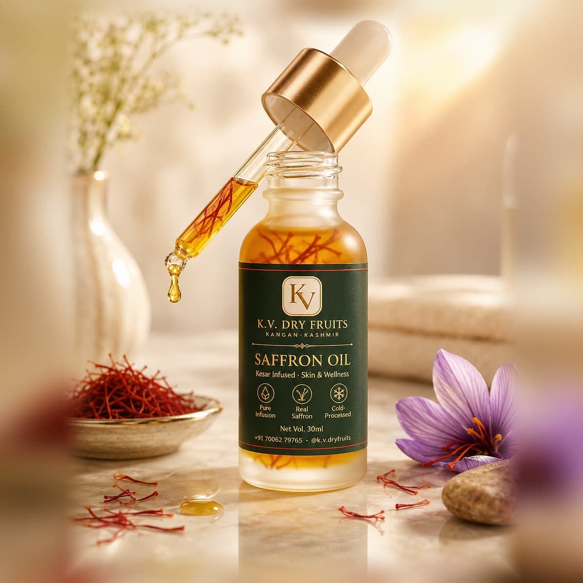 Saffron Oil — Kesar tel